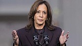 Vice President Kamala Harris delivers a concession speech for the 2024 presidential election Nov. 6 on the campus of Howard University in Washington.