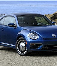 Volkswagen is recalling vehicles, including 2017 to 2019 Beetles, over safety concerns about their airbags.
Mandatory Credit:	Volkswagen via CNN Newsource