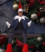 On a recent episode of the late-night show, a small Dwayne “The Rock” Johnson dressed as an Elf on the Shelf to answer some questions.
Mandatory Credit:	The Tonight Show via CNN Newsource