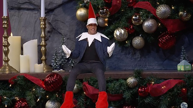 On a recent episode of the late-night show, a small Dwayne “The Rock” Johnson dressed as an Elf on the Shelf to answer some questions.
Mandatory Credit:	The Tonight Show via CNN Newsource