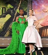 Cynthia Erivo and Ariana Grande at the Los Angeles premiere of "Wicked."
Mandatory Credit:	Axelle/Bauer-Griffin/FilmMagic/Getty Images via CNN Newsource