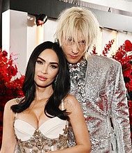 Megan Fox and Machine Gun Kelly attend the 2023 Grammys in Los Angeles.
Mandatory Credit:	Lester Cohen/Getty Images for The Recording Academy via CNN Newsource