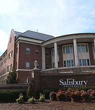 Twelve students at Salisbury University in Maryland allegedly targeted a man “due to his sexual preferences” and lured him to an off-campus apartment where they beat him, police said. Pictured is Salisbury University in Maryland in 2020.
Mandatory Credit:	Megan Raymond/Salisbury Daily Times/USA Today/Imagn Images via CNN Newsource