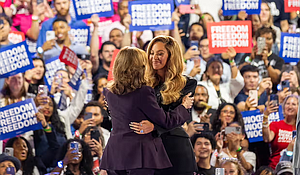 Beyonce and Vice President Kamala Harris in Houston, TX