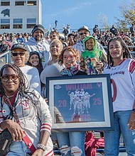 Friends and family of VUU safety William Davis were in attendance to witness the historic victory.