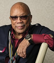 Music producer Quincy Jones poses for a portrait to promote his documentary “Quincy” during the Toronto Film Festival on Sept. 7, 2018.