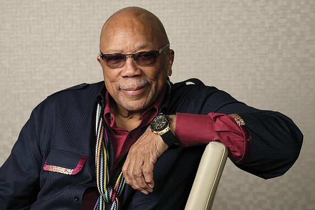 Music producer Quincy Jones poses for a portrait to promote his documentary “Quincy” during the Toronto Film Festival on Sept. 7, 2018.