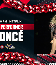 Beyonce will perform at the Texans vs. Ravens/Credit: Daniela Vesco