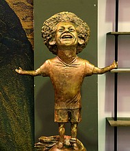 Mohamed Salah's statue was displayed at the World Youth Forum in Sharm El Sheikh, Egypt, in 2018.
Mandatory Credit:	AFP/Getty Images via CNN Newsource