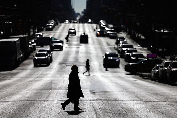 Jaywalking is now legal in New York City, but tourists should still proceed with caution and follow crossing signals.
Mandatory Credit:	Charly Triballeau/AFP/Getty Images via CNN Newsource