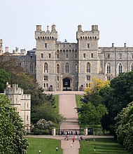 Burglars broke into the grounds of Windsor Castle, pictured here in May 2020, making away with a quad bike and a pick up truck.
Mandatory Credit:	Chris Jackson/Getty Images via CNN Newsource