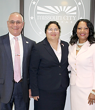 Burt and Sandra Levine with Monica Riley
