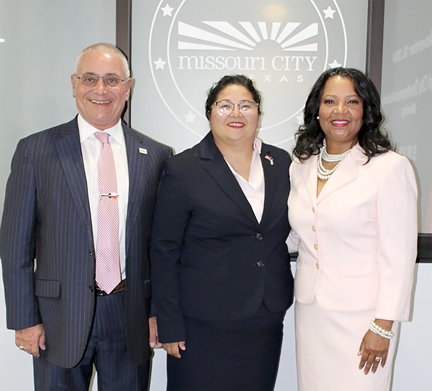 Burt and Sandra Levine with Monica Riley
