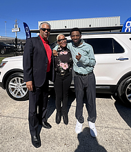 Judson Robinson III, Andrea Jones and Elijah Jones