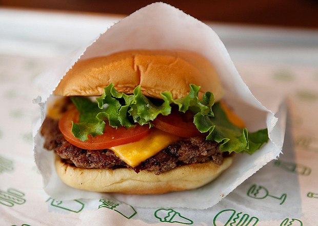 Shake Shack cheeseburgers will soon be served on Delta Air Lines.
Mandatory Credit:	Nhat V. Meyer/Digital First Media/The Mercury News/MediaNews Group/Getty Images via CNN Newsource