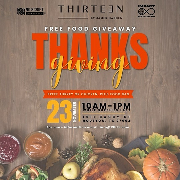 When NBA superstar James Harden isn’t dominating the court, he’s making an impact off it—and this Thanksgiving, he’s doing just … When NBA superstar James Harden isn’t dominating the court, he’s making an impact off it—and this Thanksgiving, he’s doing just …