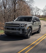 The Hyundai Santa Fe is photographed near Nashville, TN., on July 15, 2024.