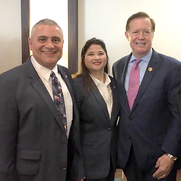 Burt & Sandra Levine with Congressman Randy Weber