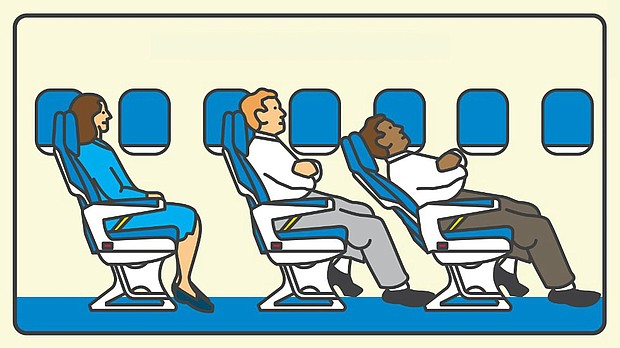 CNN Travel spoke with experts about the best approaches to airplane etiquette.
Mandatory Credit:	Illustration by Stewart Scott-Curran/CNN via CNN Newsource