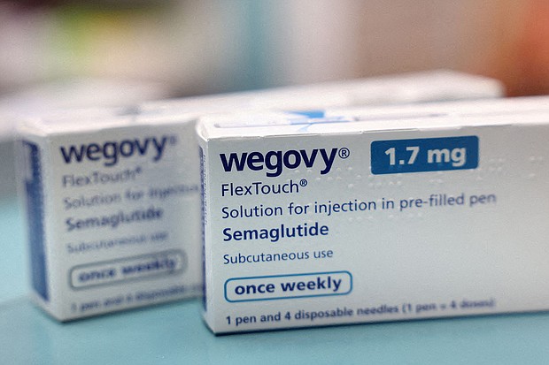 Boxes of Wegovy are seen at a pharmacy.
Mandatory Credit:	Hollie Adams/Reuters/File via CNN Newsource
