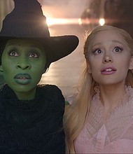 Cynthia Erivo is Elphaba and Ariana Grande is Glinda in "Wicked."
Mandatory Credit:	Universal Pictures via CNN Newsource