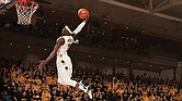 Briante Weber elevates for a dunk during his career at VCU. The university will retire Weber’s No. 2 jersey Dec. 22 at the Siegel Center during a game against William & Mary, recognizing his impact as a standout defender and key player in Rams’ history.