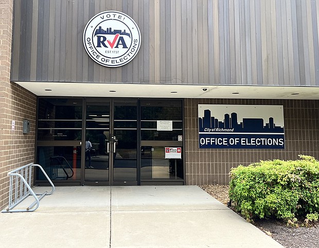 The city of Richmond’s Office of Elections.  Anna West/Capital News Service