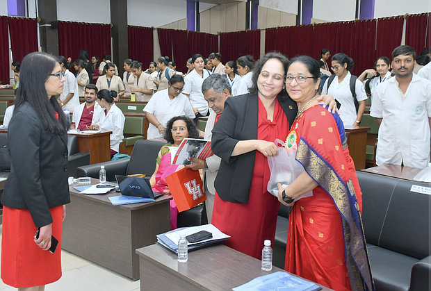 Prabha Dasila, dean of MGM College of Nursing with Beena Joseph, Shainy Varghese and Prabha Dasila, dean of MGM College of Nursing.