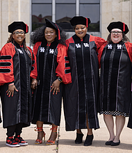 The inaugural class of DNP graduates at the Gessner College of Nursing, May 2024.