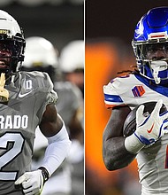 Travis Hunter (L) and Ashton Jeanty (R) are the favorites to win the 2024 Heisman Trophy.
Mandatory Credit:	Getty Images, Reuters via CNN Newsource
