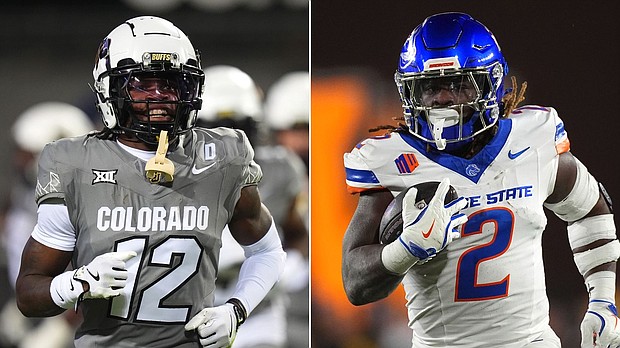 Travis Hunter (L) and Ashton Jeanty (R) are the favorites to win the 2024 Heisman Trophy.
Mandatory Credit:	Getty Images, Reuters via CNN Newsource