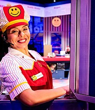 Briana J. Resa as Margot in Alley Theatre's The Night Shift Before Christmas. Photo by Lynn Lane