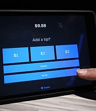 More businesses continue to adopt digital payment methods that automatically prompts customers to leave a gratuity.