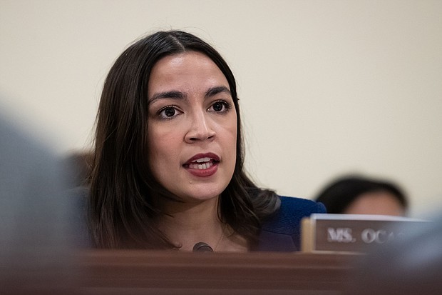 Rep. Alexandria Ocasio-Cortez, here on June 11, will run for the top Democrat on the House Oversight Committee.
Mandatory Credit: 	Allison Bailey/Middle East Images/AFP/Getty Images via CNN Newsource