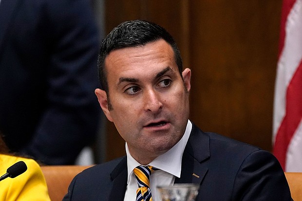 Jordan Acker, who is on the University of Michigan Board of Regents, is seen during a meeting in July 2022, in Ann Arbor, Michigan. Acker's home was vandalized on December 9.
Mandatory Credit:	Carlos Osorio/AP via CNN Newsource