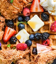 The Lavish Eats HTX Chicken & Waffles leave a lasting impression on guests at any holiday gathering./Photo: Visual Influence