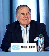 Bill Belichick was unveiled as the new head coach of the North Carolina Tar Heels on Thursday.
Mandatory Credit:	Jarden C. Tilton/Getty Images via CNN Newsource
