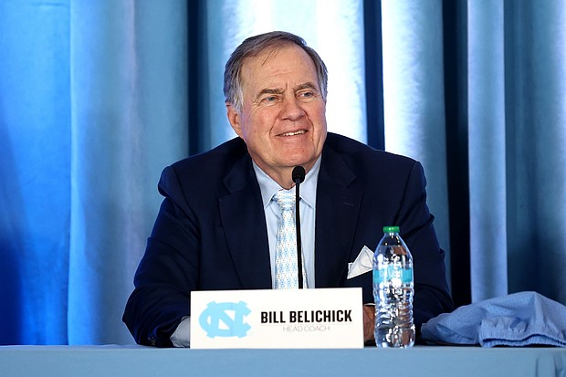 Bill Belichick was unveiled as the new head coach of the North Carolina Tar Heels on Thursday.
Mandatory Credit:	Jarden C. Tilton/Getty Images via CNN Newsource