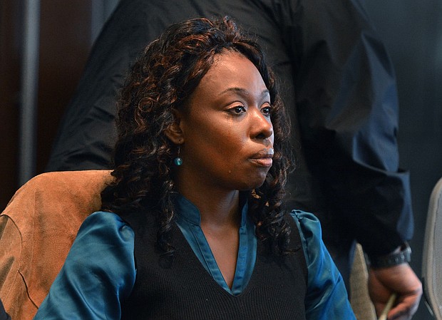 A tear runs down Crystal Mangum's face as the guilty verdict against her is read in 2013 in the stabbing death of her boyfriend. She was sentenced to up to 18 years.
Mandatory Credit:	Chuck Liddy/The News & Observer/AP via CNN Newsource