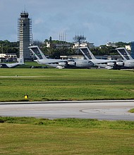 Kadena Air Base in Kadena, Okinawa, Japan, on August 24, 2023.
Mandatory Credit:	Issei Kato/Reuters/File via CNN Newsource