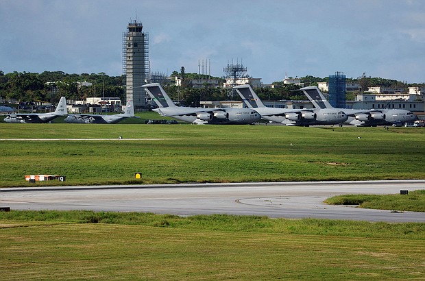 Kadena Air Base in Kadena, Okinawa, Japan, on August 24, 2023.
Mandatory Credit:	Issei Kato/Reuters/File via CNN Newsource