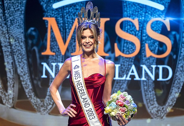 Trans contestant Rikkie Kollé won Miss Netherlands last year.
Mandatory Credit:	Evert Elzinga/ANP/AFP/Getty Images via CNN Newsource