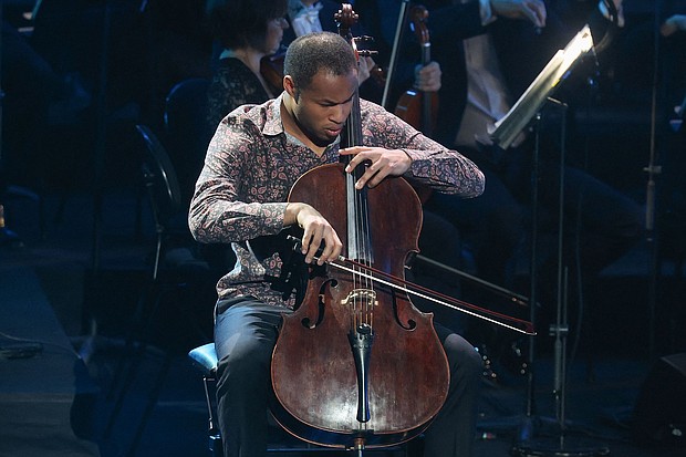 Sheku Kanneh-Mason performs on stage during the 31st annual Victoires de la Musique Classique awards at the Opéra Berlioz Le Corum in Montpellier, southern France, on February 29, 2024.
Mandatory Credit:	Pascal Guyot/AFP/Getty Images via CNN Newsource