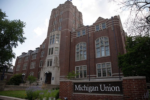 The Michigan Student Union on the University of Michigan campus in Ann Arbor, Michigan, on August 10, 2020.
Mandatory Credit:	Emily Elconin/Reuters/File via CNN Newsource