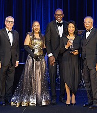 The Houston Area Urban League honored Dr. Margaret Ford Fisher, Chancellor of Houston Community College, with the Quentin Mease Community Service Award.