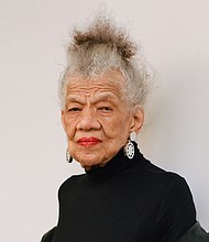 Lorraine O'Grady is photographed in 2020.
Mandatory Credit:	Lelanie Foster/New York Times/Courtesy Lorraine O’Grady Trust via CNN Newsource