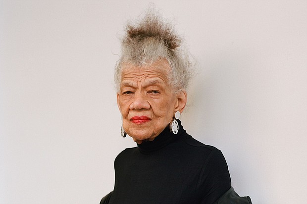 Lorraine O'Grady is photographed in 2020.
Mandatory Credit:	Lelanie Foster/New York Times/Courtesy Lorraine O’Grady Trust via CNN Newsource