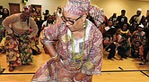 A performer showcases traditional African dance during a recent Richmond Kwanzaa Afrikan Heritage Celebration. This year’s event, themed “Together We Win!,” will feature drums, dance and cultural activities at Martin Luther King Jr. Middle School on Dec. 27.