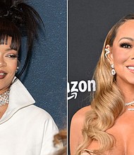 Rihanna was part of a star-studded crowd at the Barclays Center in New York City this week, where Mariah Carey hit the stage for the final performance of her Christmas Time show.
Mandatory Credit:	Getty Images via CNN Newsource