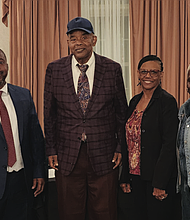 The new leadership for the Richmond Crusade for Voters: Bryce Robertson, Robert Lester, Maurice Neblett, John Dixon, Janet Orraca, Joann Henry, Delores Murray and Alex Taylor.
